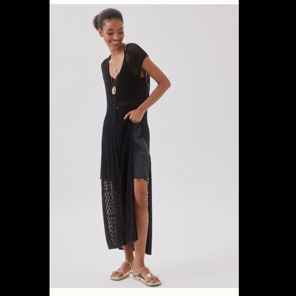 Anthropologie Crochet Caftan